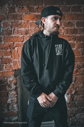 Stay Safe Hoodie - Black